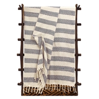 Black Diamond Stripes Cotton Throw