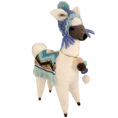 Larry Llama Felted Wool Friend