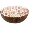 Coconut Bowl Mother of Pearl Inlay