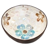 Island Bloom Mosaic Inlay Coconut Shell Bowl