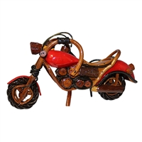 Motorcycle Wood Red