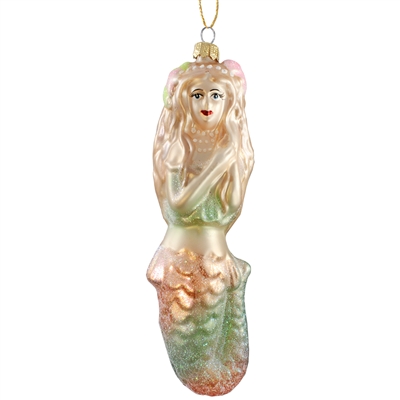 Mermaid Glass Ornament