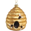 Bee Hive Glass Ornament