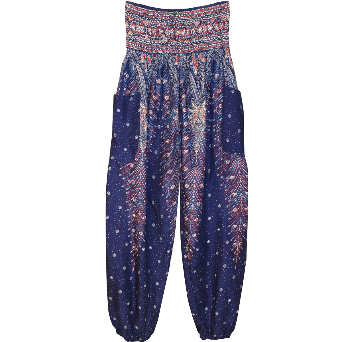 Jeannie Pants Blue & Rose