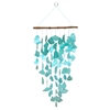 Aqua Sky Capiz Shell Chime