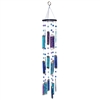 Blue Glass Suncatcher Mobile