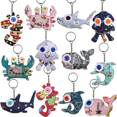 Under the Sea Googly Key Ring