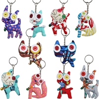 Canty Cat Googly Key Ring