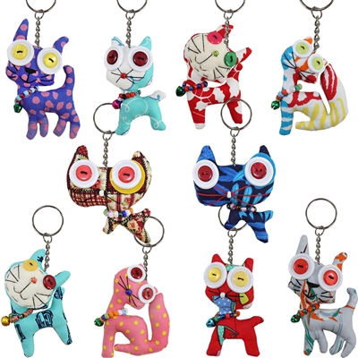 Canty Cat Googly Key Ring