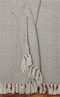 Beige Cotton Throw