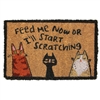 Feed Me Cats Mini Door Mat