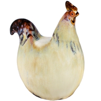 Sitting Hen  Ceramic Statue