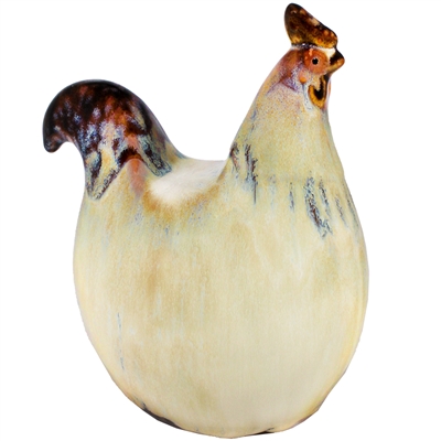 Sitting Hen  Ceramic Statue