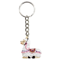 Llama Key Ring