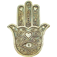 Hamsa Incense Wall Plaque