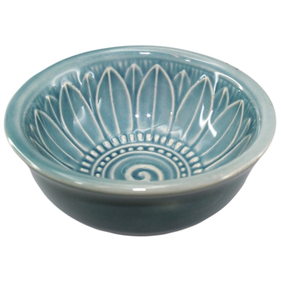 River Blue Flower Bowl