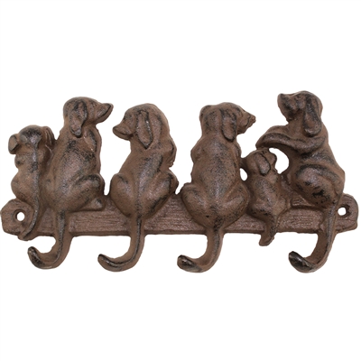 Six Puppies Wall Hook