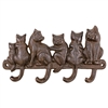 Porch Cats Wall Hook Iron