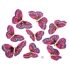 Fuschia Gold Glitter Butterfly Garland