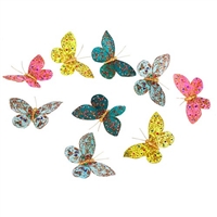 Butterfly Garland Jeweled & Glitter