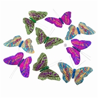 Multi-Glitter Butterfly Garland