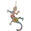 Recycled Magazine Gecko Ornament