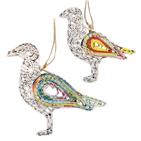 *Recycled Magazine Seagull Ornaments Asst 1Dz