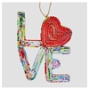 Recycled Magazine Love Heart Ornament