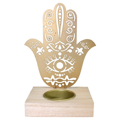 Hamsa Tea Light Holder