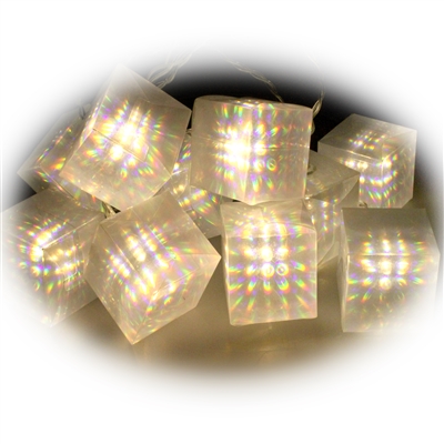 Iridescent Box LED String Lights