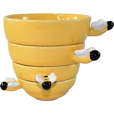 Honey Hive Bee Pot Measuring Cups