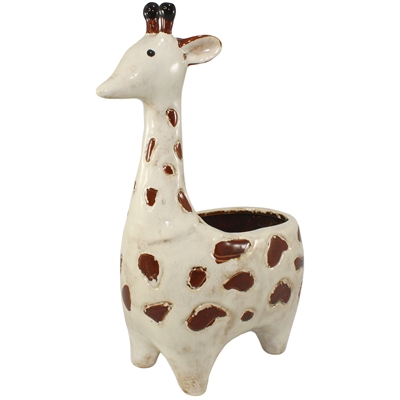 Jaxon Giraffe Ceramic Pot