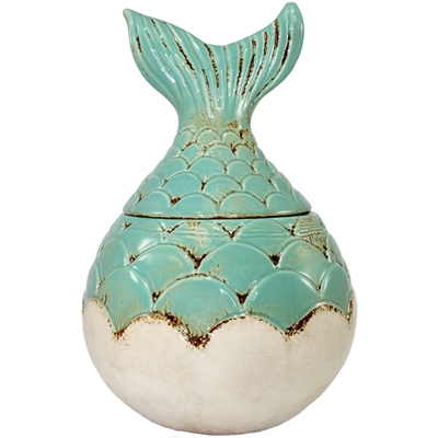 Mermaid Tail Jar Ceramic