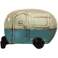 Capitan Travel Trailer Ceramic Ecru and Blue