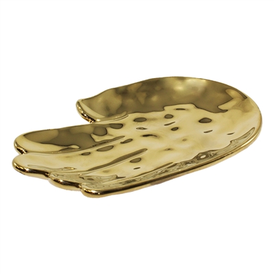 Gold Metallic Hand Tray Small