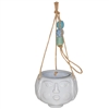 Maya Hanging Planter White Ceramic