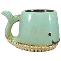 Whitneythe Whale Ceramic Mug Cyan