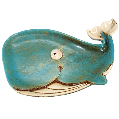 Wesley the Whale Ceramic Plate