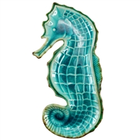 Sandy Seahorse Ceramic Teal