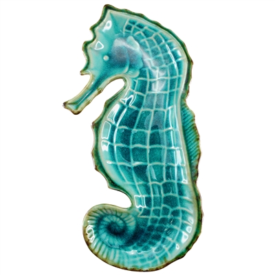 Sandy Seahorse Ceramic Teal