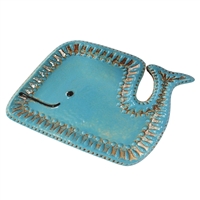 Winona Baby Whale Tray Turquoise/Brown