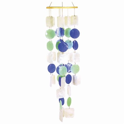 Shell Chime Purple Green White