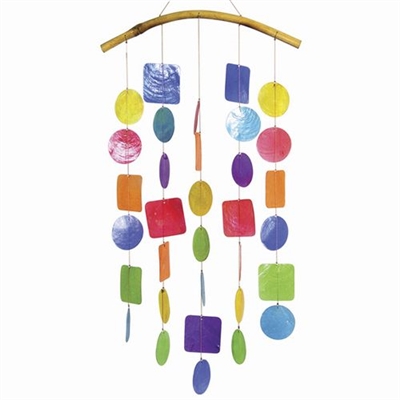 Capiz Chime Multi-Color