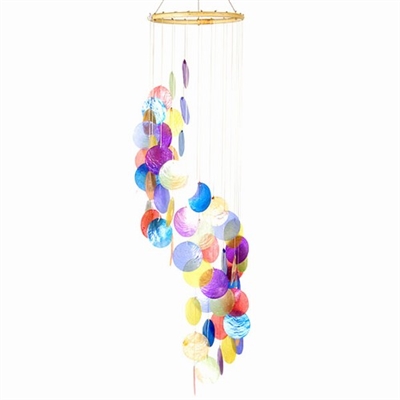 Multi Color Capiz Chime