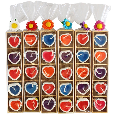 Candle Hearts in Tray