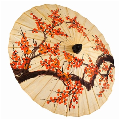 Orange Blossoms Paper Parasol