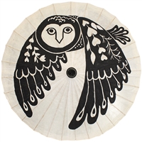 Scandi Owl Paper Parasol