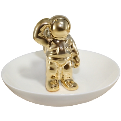 Saluting Astronaut Ring Tray