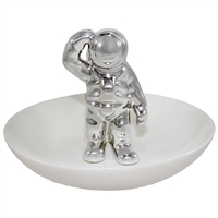 Saluting Astronaut Ring Tray