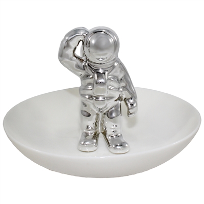 Saluting Astronaut Ring Tray